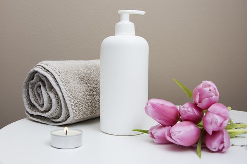 massage towel tulips